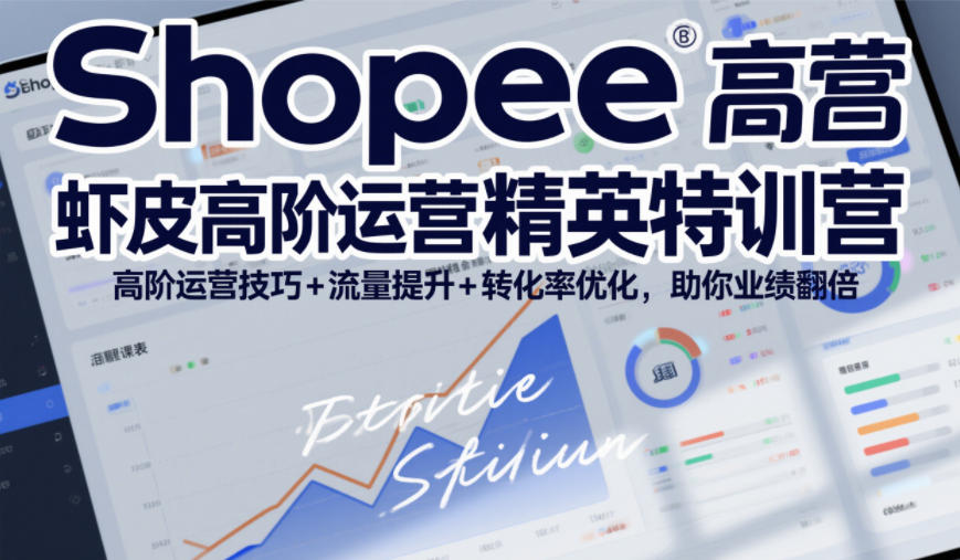 Shopee虾皮高阶运营精英特训营，高阶运营技巧+流量提升+转化率优化，助你业绩翻倍-创富云网创