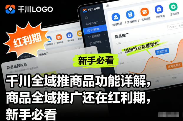 千川全域推商品功能详解，商品全域推广还在红利期，新手必看-创富云网创