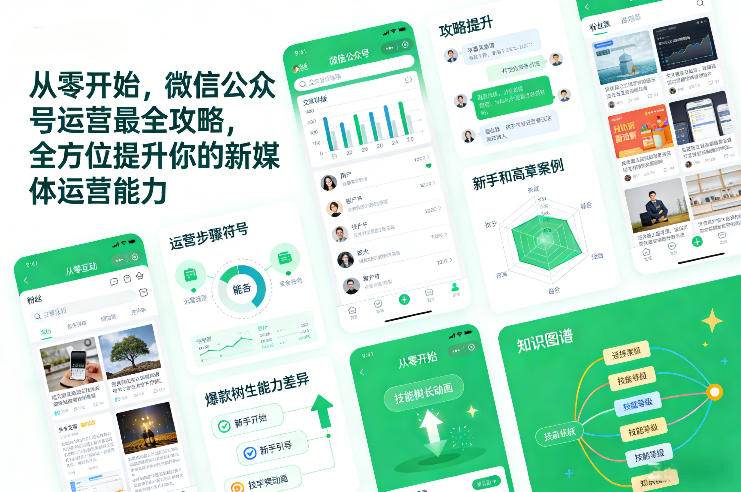 从零开始,微信公众号运营最全攻略,全方位提升你的新媒体运营能力-创富云网创