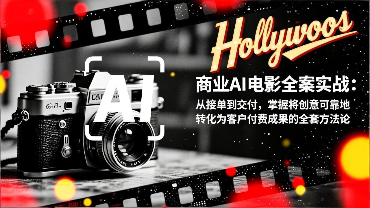 商业AI电影全案实战：从接单到交付，掌握将创意可靠地转化为客户付费成果的全套方法论-创富云网创