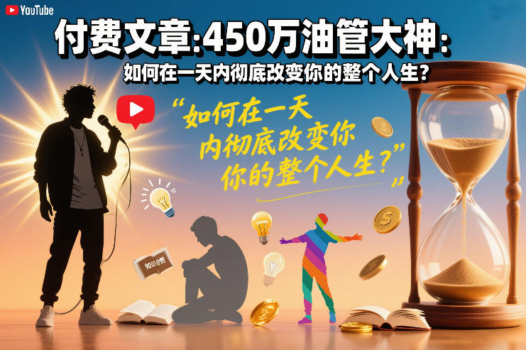 付费文章:450万油管大神:如何在一天内彻底改变你的整个人生?-创富云网创