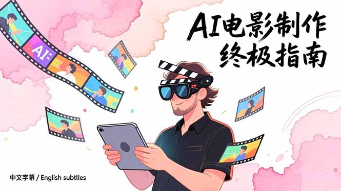 AI电影制作终极指南：从创意到成片，系统掌握智能影视全流程实战课(中英字幕-创富云网创